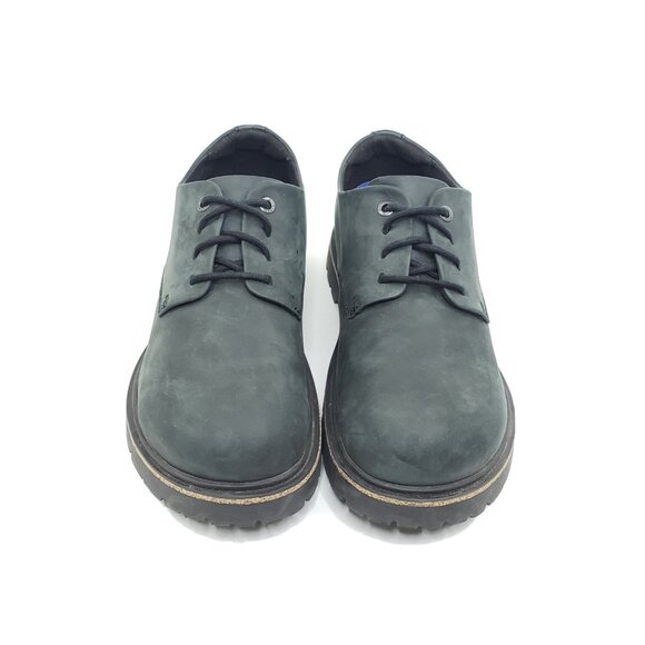 Birkenstock Highwood Lace Low Men’s Oxford Black Nubuck Leather Shoes 42 N US 9 main image 8
